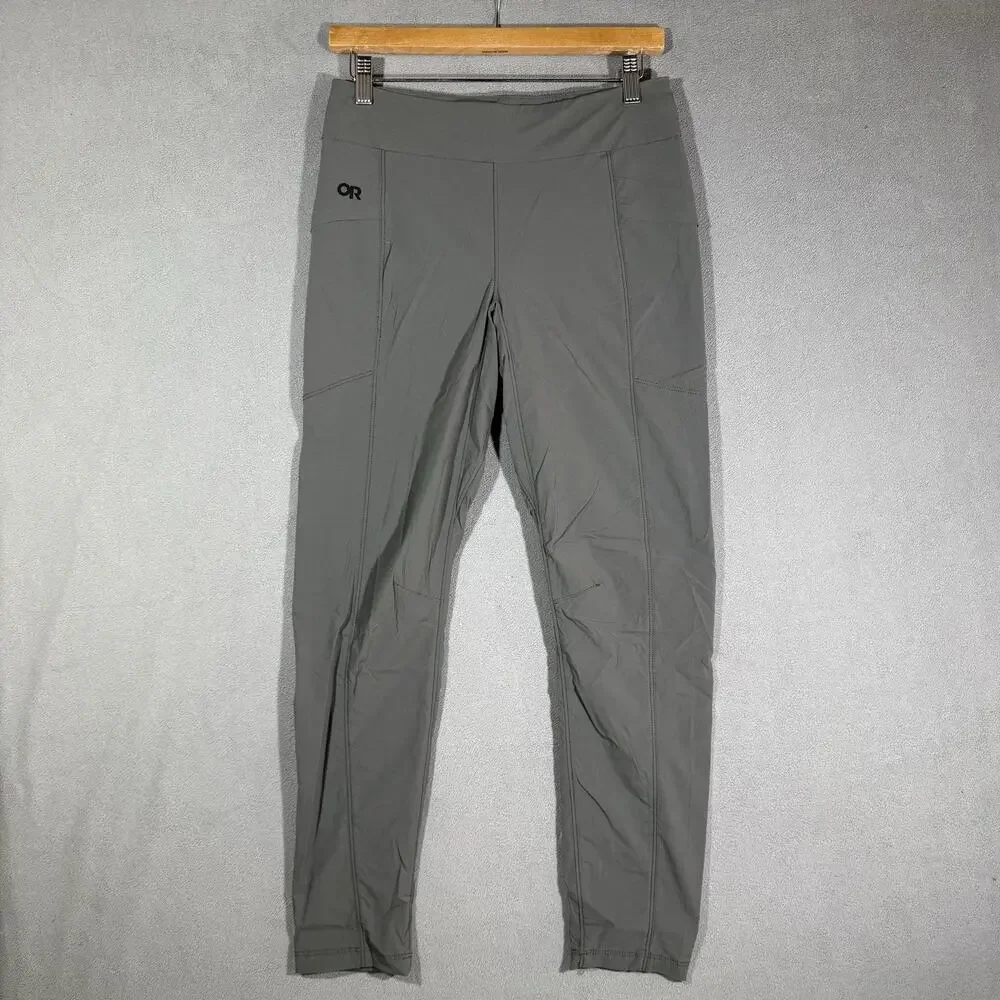 Outdoor Research Equinox Pants Womens Size 2 Gray Pull On Lightweight Nylon